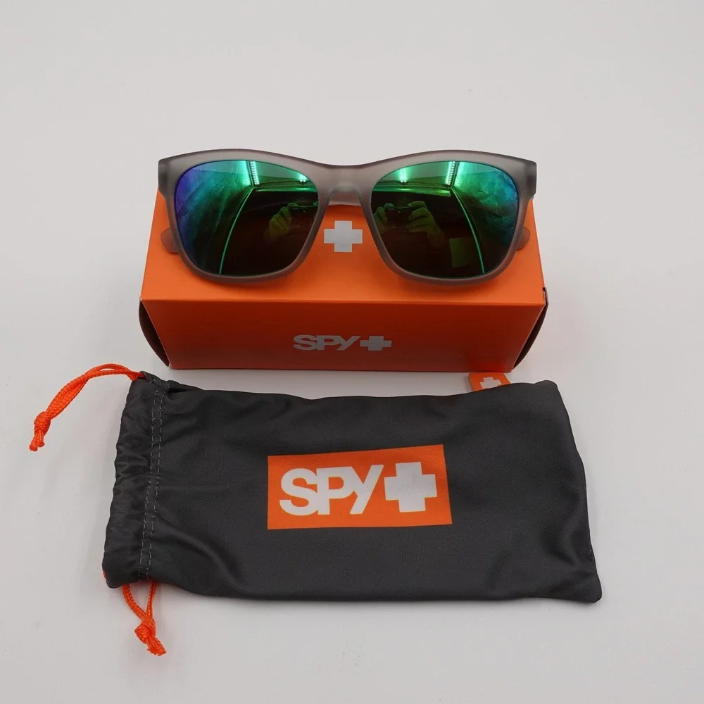Spy Sundowner Sunglasses Unisex OS Matte Gray Green Spectra NEW 673513079738